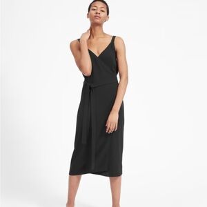 Everlane Japanese GoWeave Tank Wrap Dress